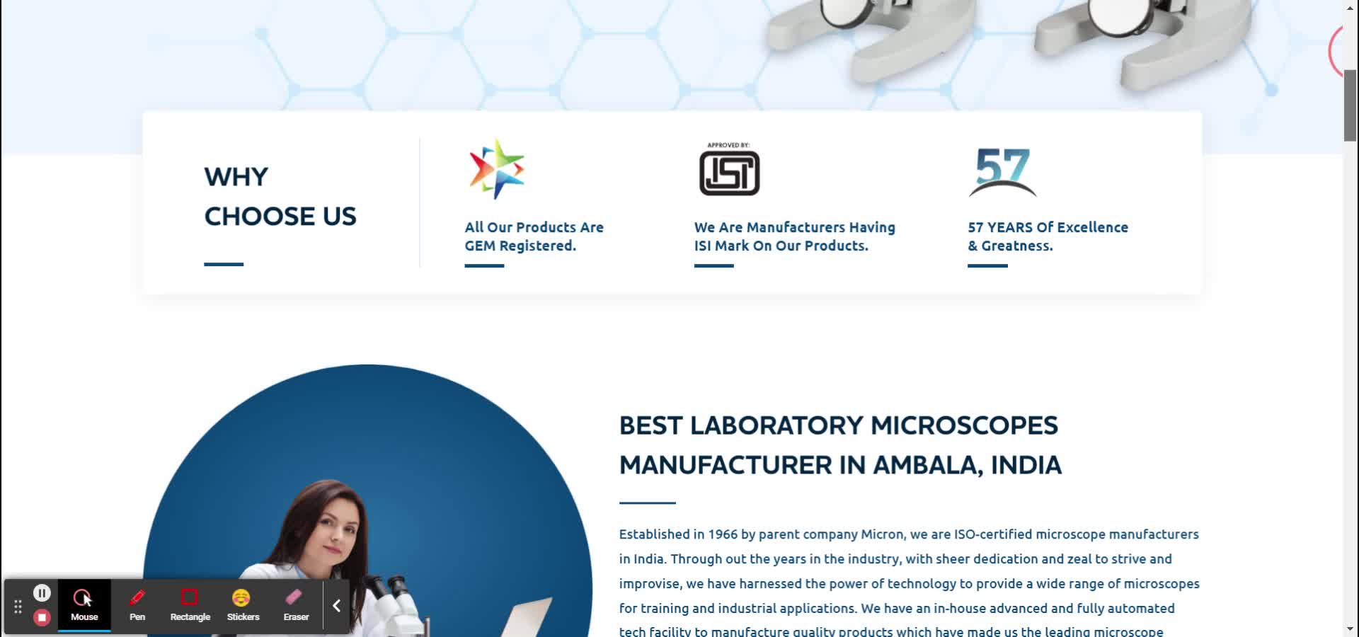Best Microscopes Manufacturer and Supplier in Ambala, India