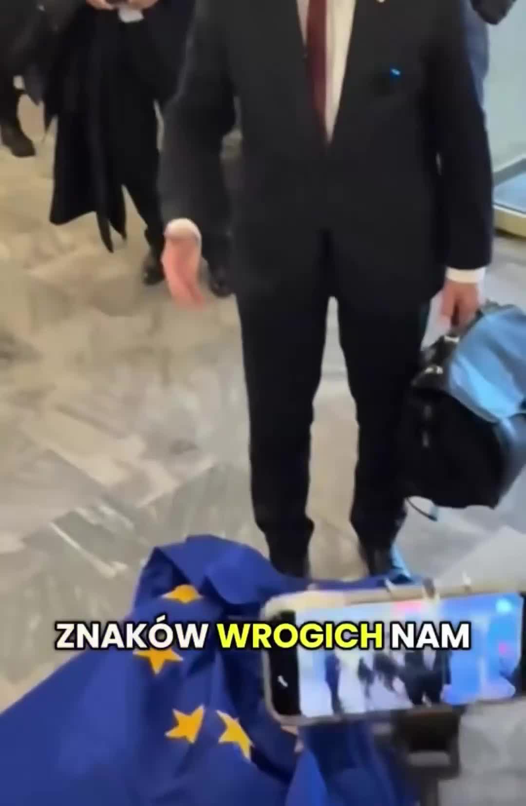 He stated that Poland would not display the symbols of what he called a hostile organization.