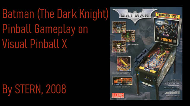 Batman (The Dark Knight) Pinball Gameplay [Stern, 2008]