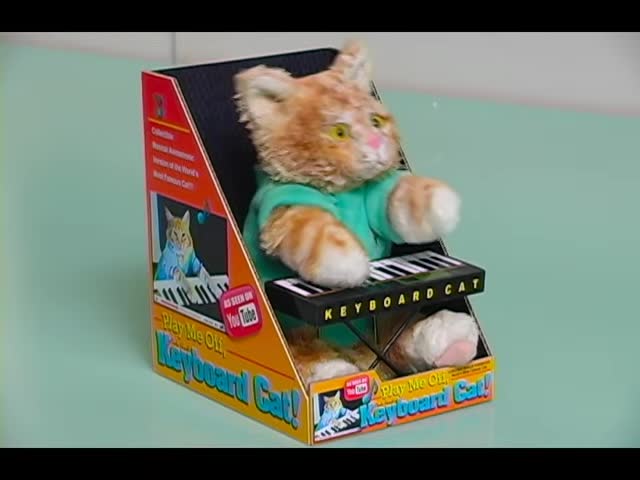 Keyboard cat toy