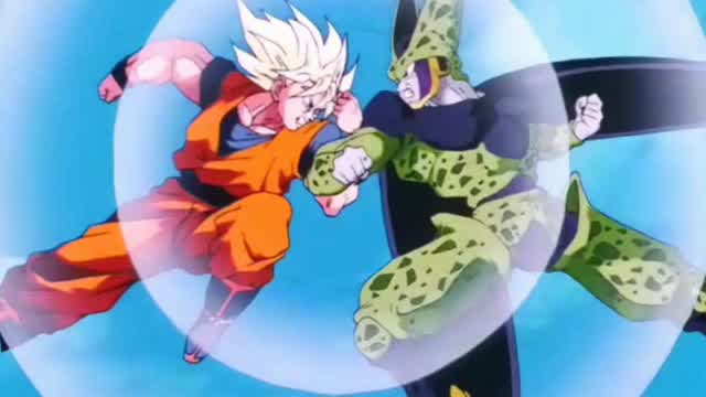 Goku vs Cell (AMV-Copacobana 1993 Remix)
