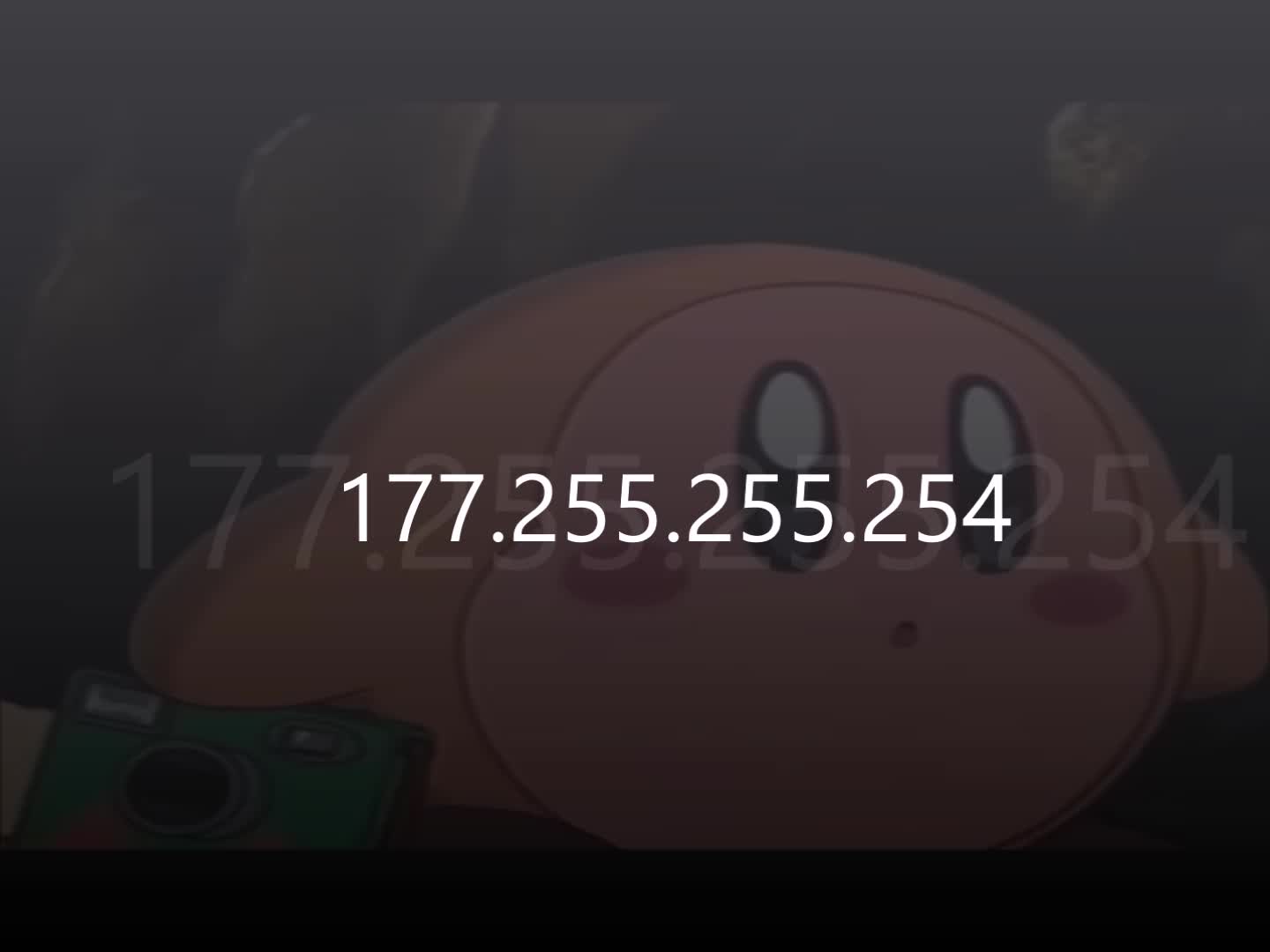Kirby gets ur ip address