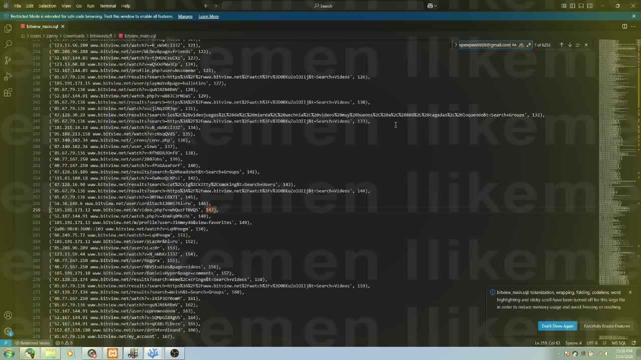 bitview_main.sql method