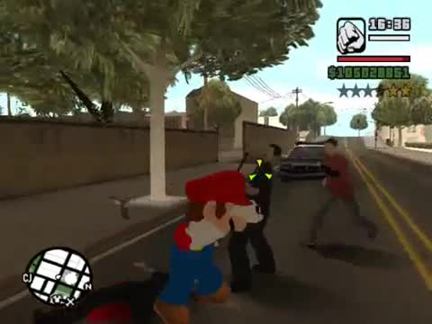 Mario Bros Perdido en GTA San andreas 1ra Parte