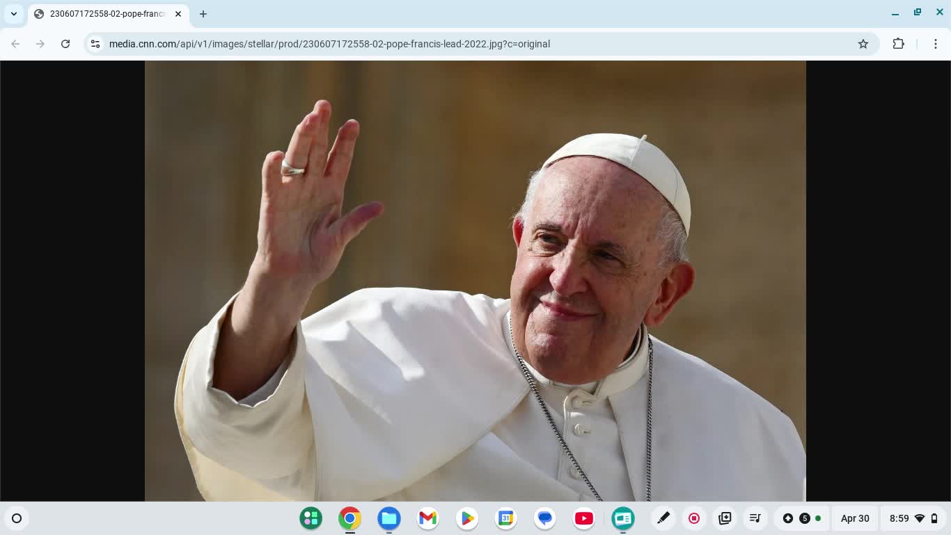 is Pope Francis in heaven?