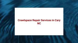 Triangle Reconstruction - #1 Crawlspace Repair in Cary, NC