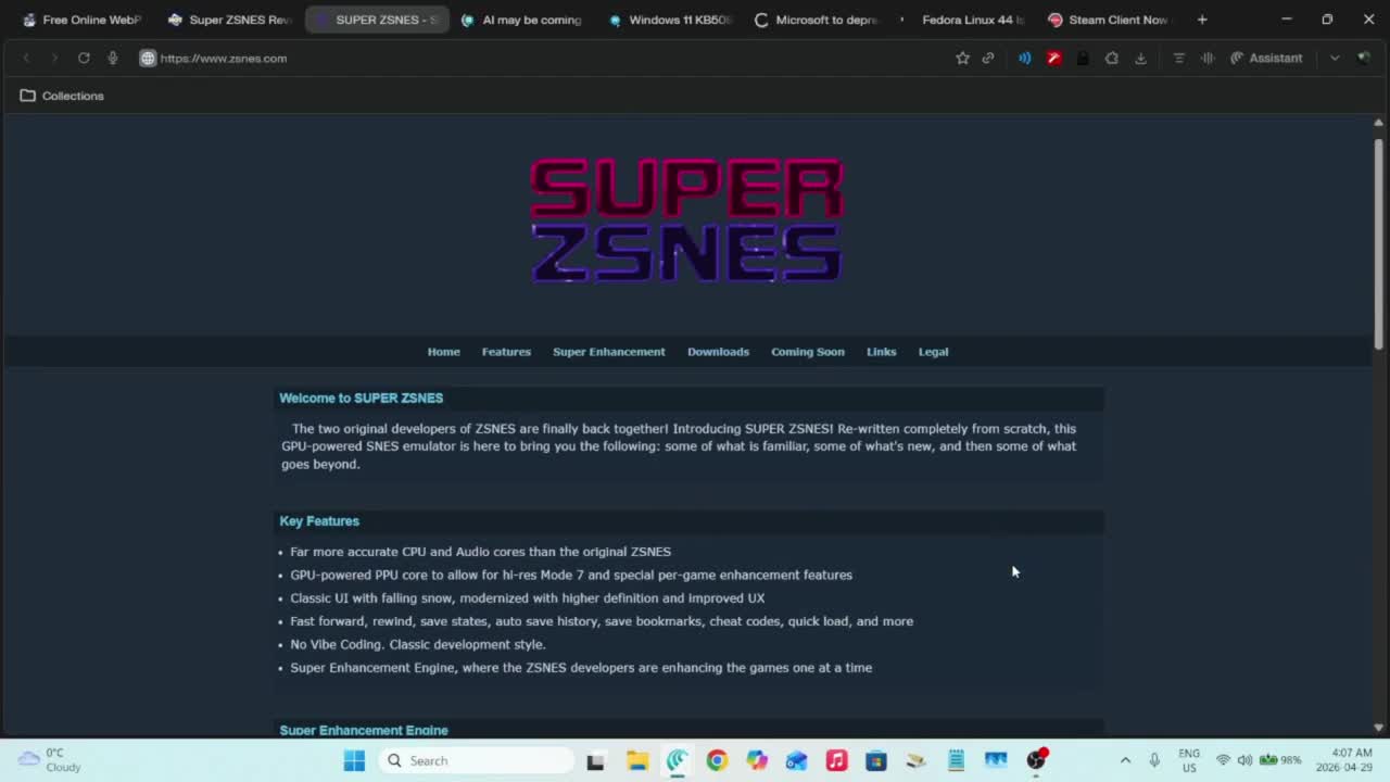 Super ZSNES Revives One of the Most Famous SNES Emulators Ever Made Super ZSNES Revives One of the Most Famous SNES Emulators Ever Made
