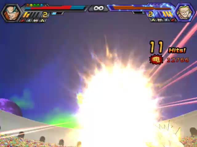 Dragon Ball Z Budokai Tenkaichi 4 What If: DBS Goku vs Original Broly