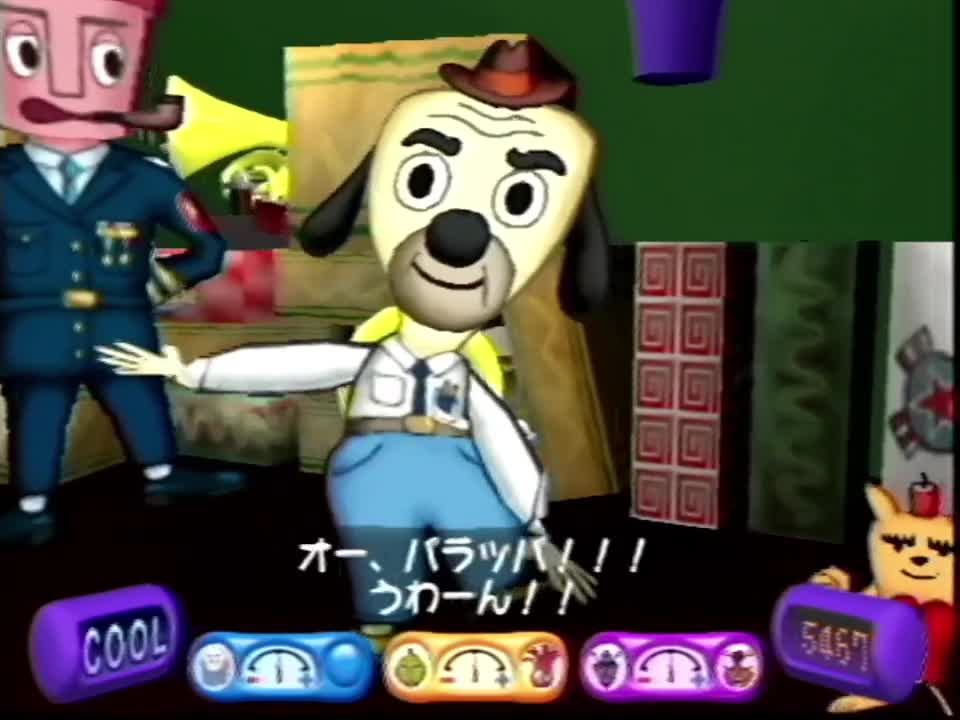 Parappa just "A-A-A-A"