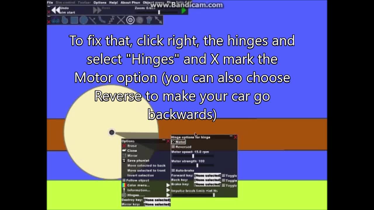 How to make a working car in phun!