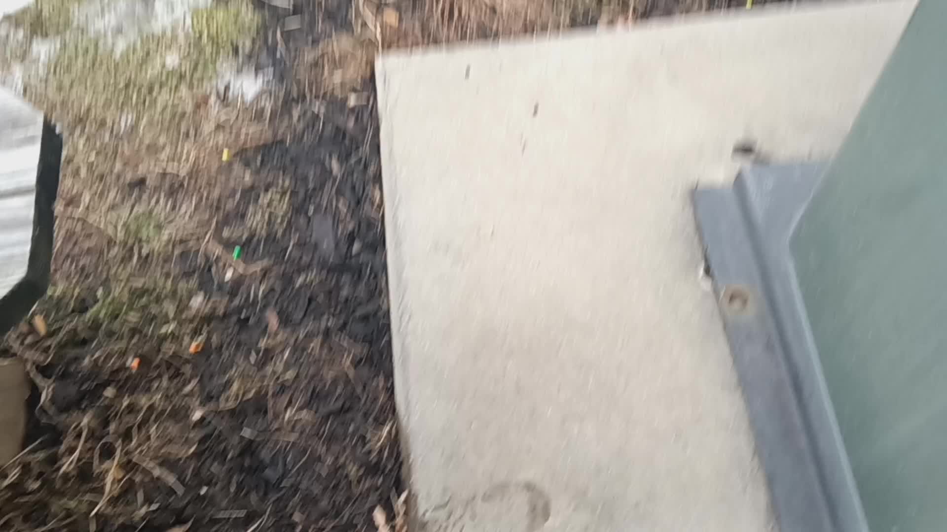 Breaking a shard of ice Breaking a shard of ice