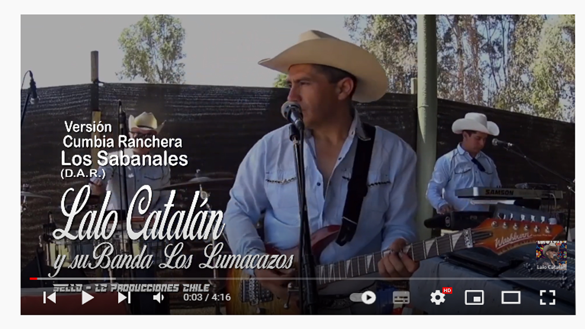 CUMBIA RANCHERA LOS SABANALES COVER LALO CATALAN Y LOS LUMACAZOS