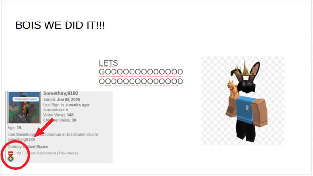 BOIS WE DID IT!!!