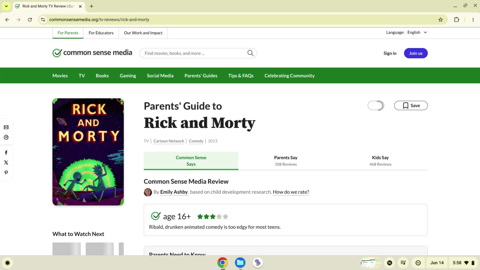 Rick and Morty TV Review