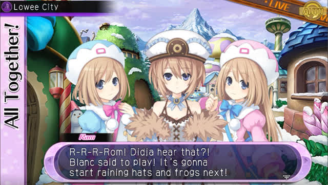 Hyperdimension Neptunia U Action Unleashed - City Watch Lowee Ch.4 - All Together