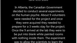 Creepypasta - The Canadian Psychiatric Project