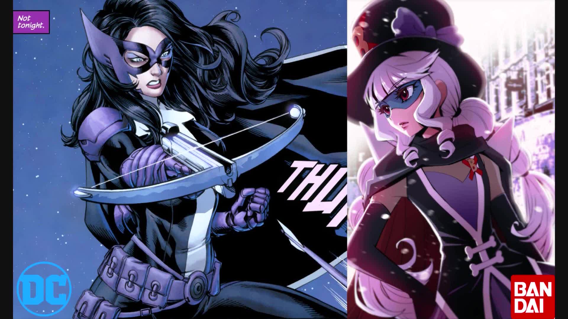 The Huntress (DC Comics) Vs Gentle/Gentlu (Delicious Party♡Pretty Cure) Custom Wallpapers