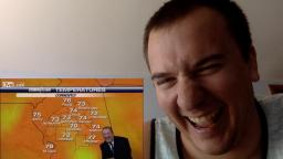 Weatherman can't stop laughing at uterus joke Reaction 😂