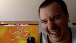 Weatherman cant stop laughing at uterus joke Reaction 😂