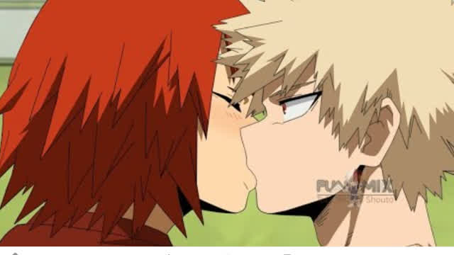 Kirishima Eijirou x Bakugo Katsuki Kiss (Gay) | My Hero Academia