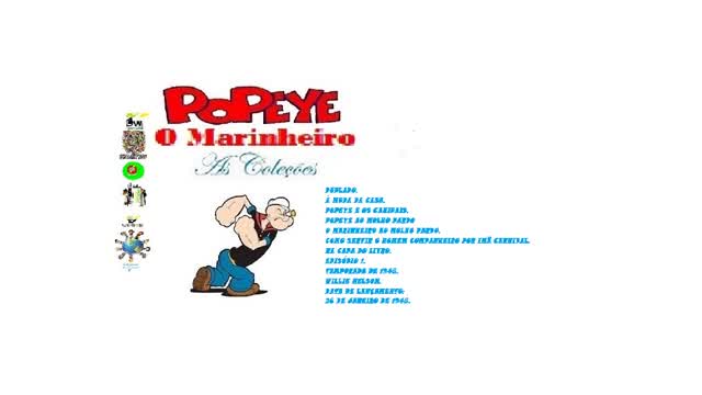 POPEYE O MARINHEIRO _ À MODA DA CASA VERSÃO EM CORES DUBLADO RARO