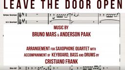 Bruno Mars, Anderson .Paak, SilSonik - LEAVE THE DOOR OPEN