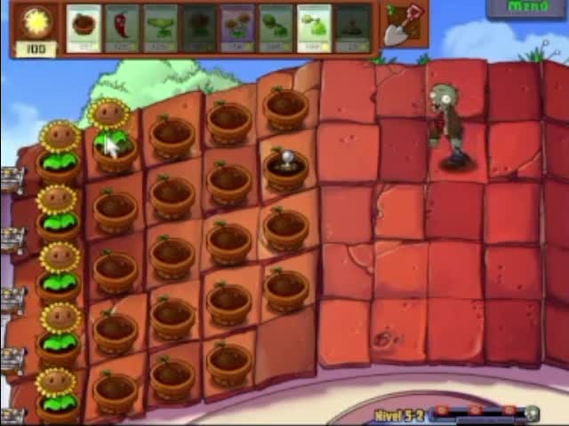Plantas contra zombies - nivel 5-2 av 2