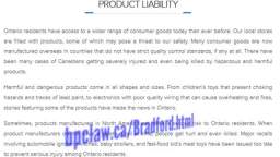 Defective Product Lawyer Bradford - BPC Personal Injury Lawyer (800) 947-1436