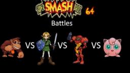 Super Smash Bros 64 Battles #44: Donkey Kong vs Link vs Samus vs Jigglypuff