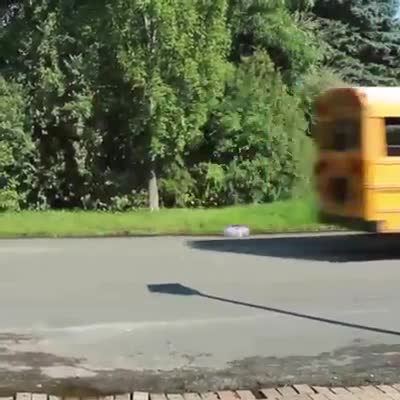 Kid Gets Hit By Bus