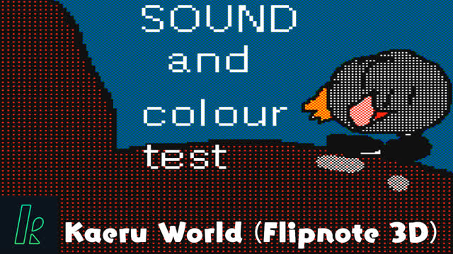 [HD, Flipnote] Colour and Sound test