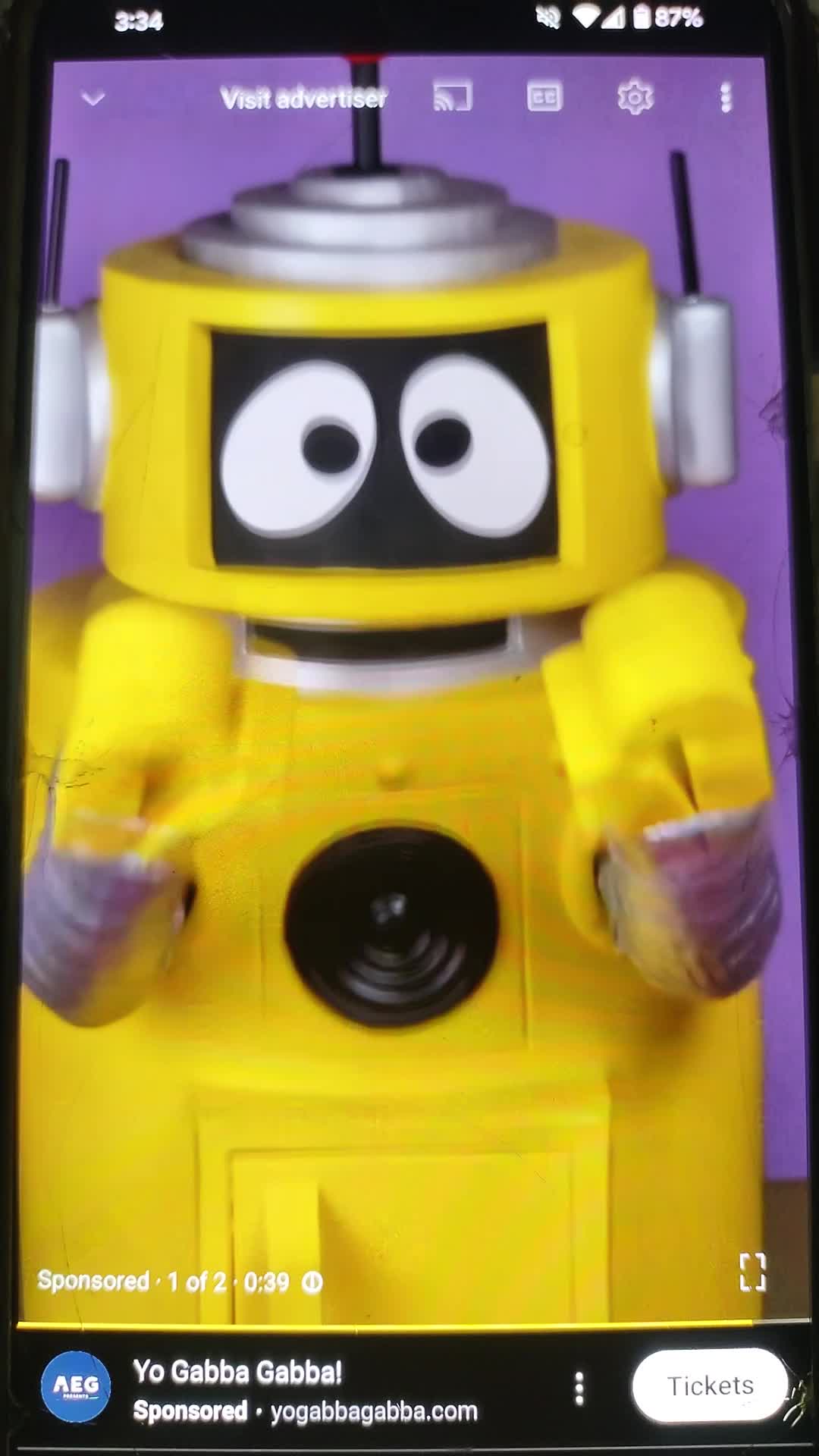 Yo Gabba Gabba Live YouTube Ad Yo Gabba Gabba Live YouTube Ad