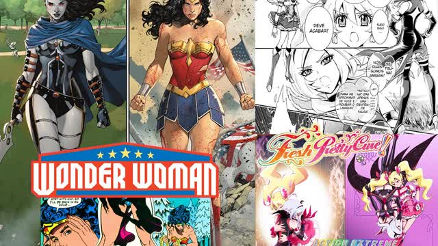 Wonder Woman 2023: Wonder Woman VS Grail + Fresh Pretty Cure Manga: Cure Peach VS Eas Slideshow AMV