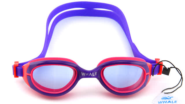 WHALE CF-6500 KIDS Swimming Goggles Sport Swim Glasses Soft Gasket PC lens, silicone swim goggles