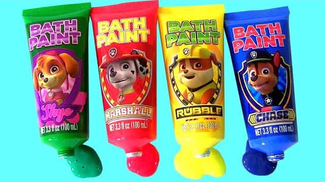 Paw Patrol Bathtub Paint Learn Colors with Pocoyo & Disney Cars Lightning McQueen Color Changers