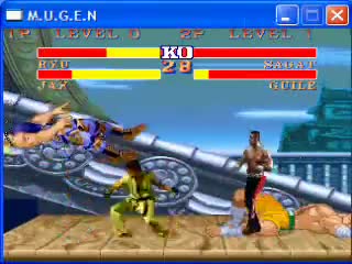 M.U.G.E.N - (SF2M)Ryu & Jax Vs. Guile & Sagat