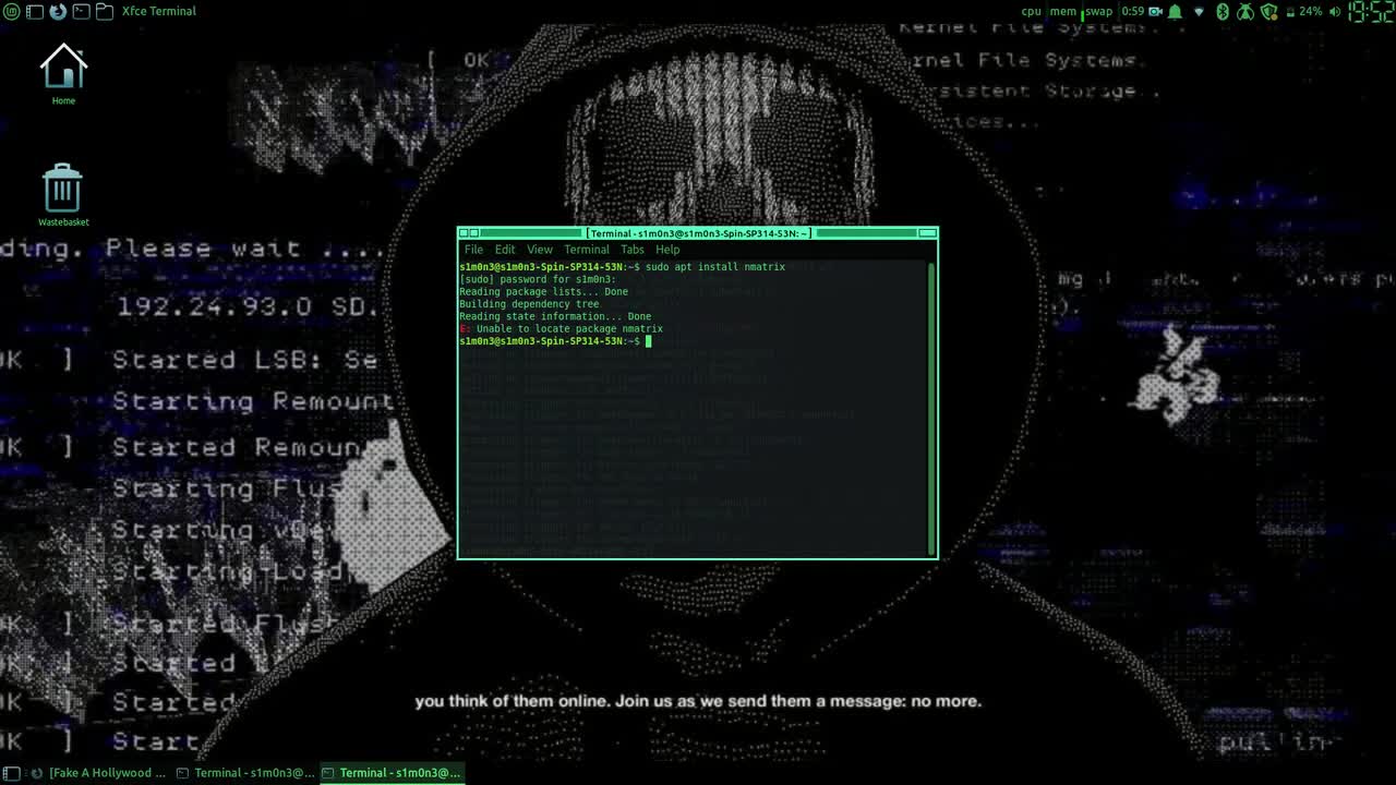 Linux Mint Hacker Style [XFCE - 5 years ago]