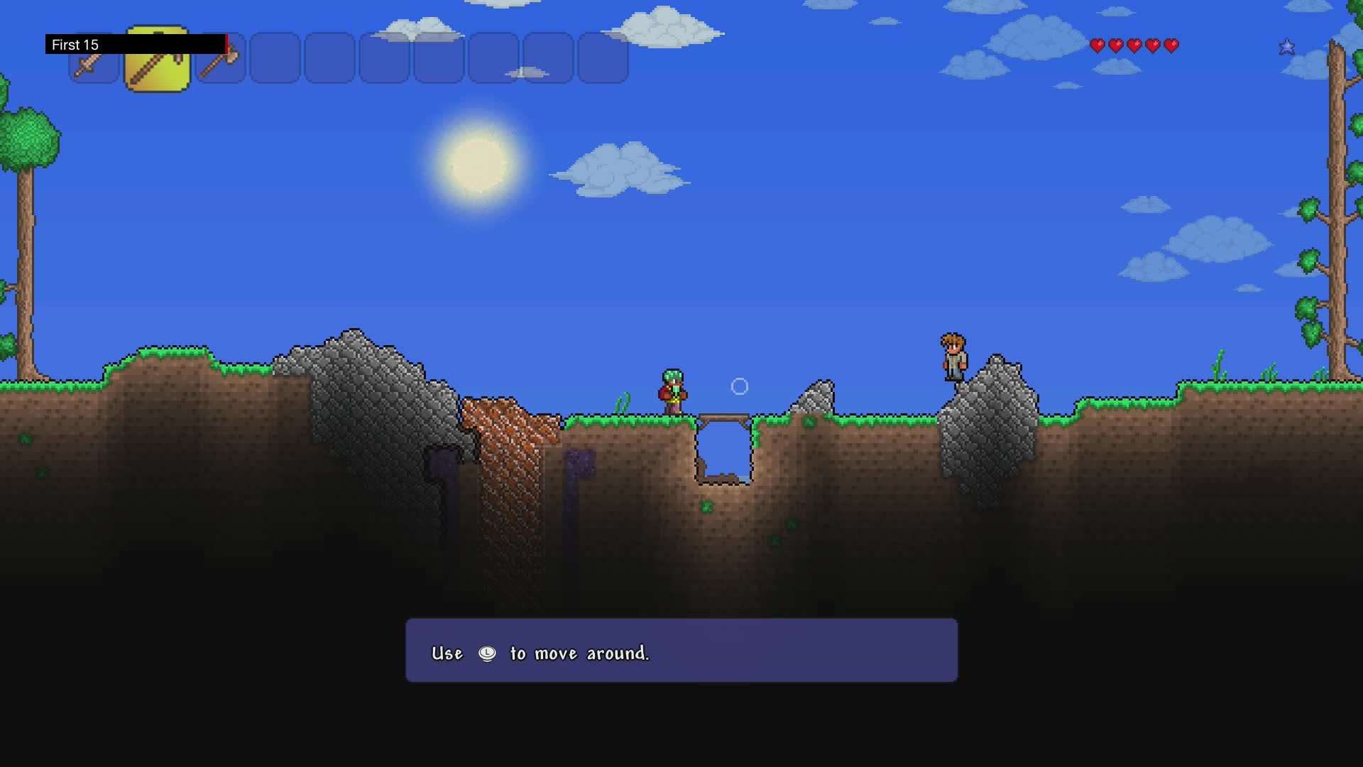 The First 15 Minutes of Terraria (Wii U)