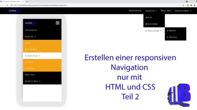 Responsive Navigation mit HTML 5 und CSS 3 - Teil 2