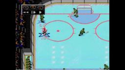 NHLPA 93 - Guy Scores On His Own Net - Sega Genesis Gameplay