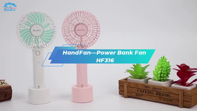 HandFan-Power Bank Fan HF316#HandheldFan#desktopfan