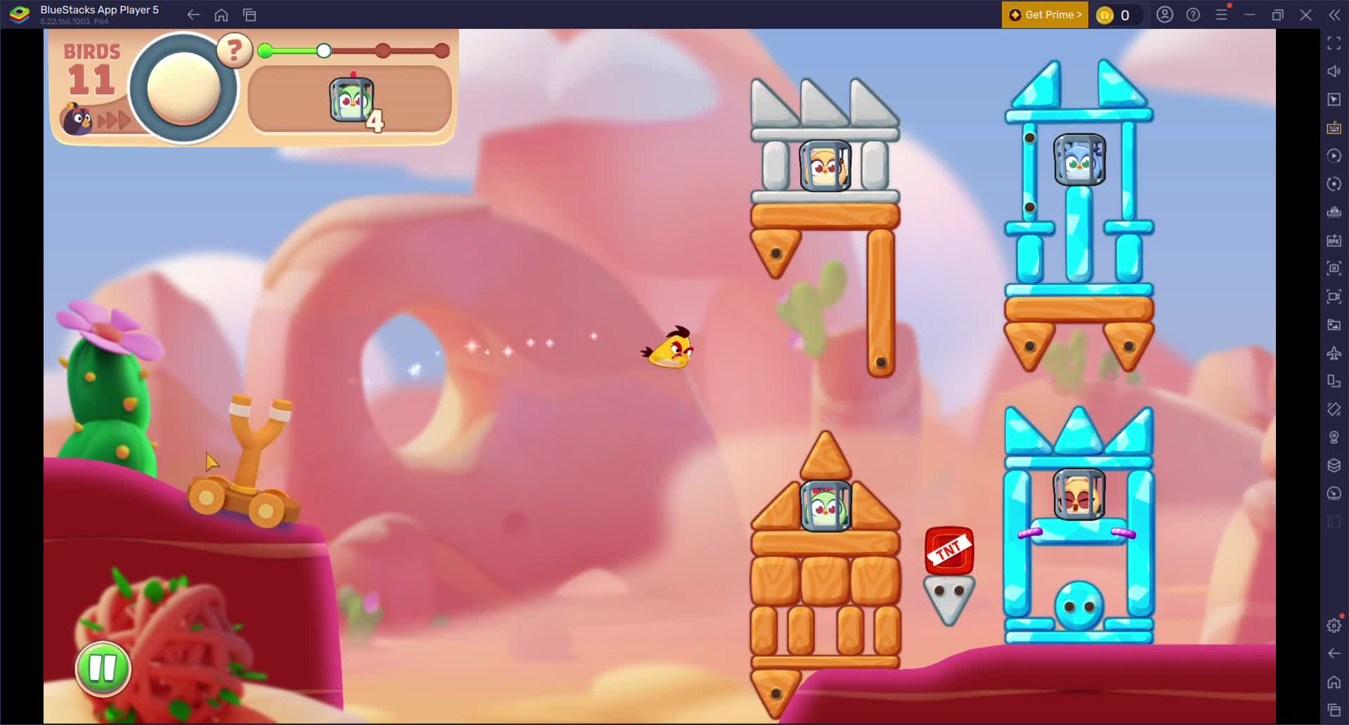 Level 13 Rocky Canyons-Angry Birds Journey