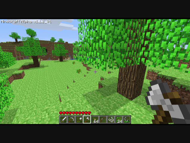 minecraft alpha gameplay