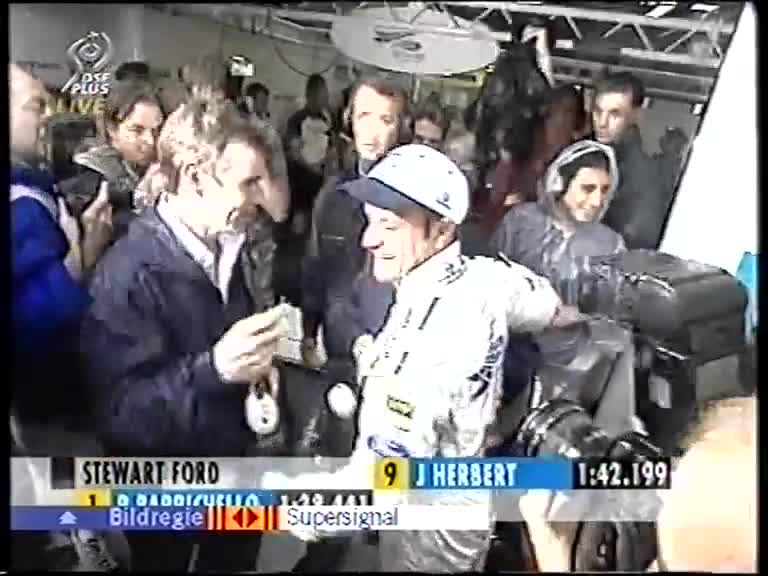 Last 8 Minutes of French Grand Prix 1999 Qualifying+Post Session Interview (DSF+)
