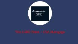 The CORE Team – USA Best Mortgage Lender in McKinney, TX
