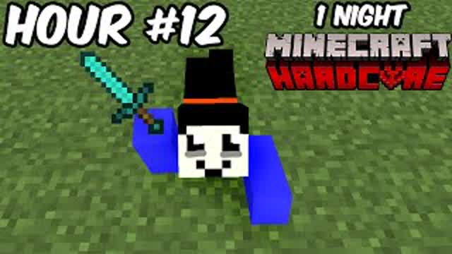I Tried To Survive 1 NIGHT in Minecraft Hardcore