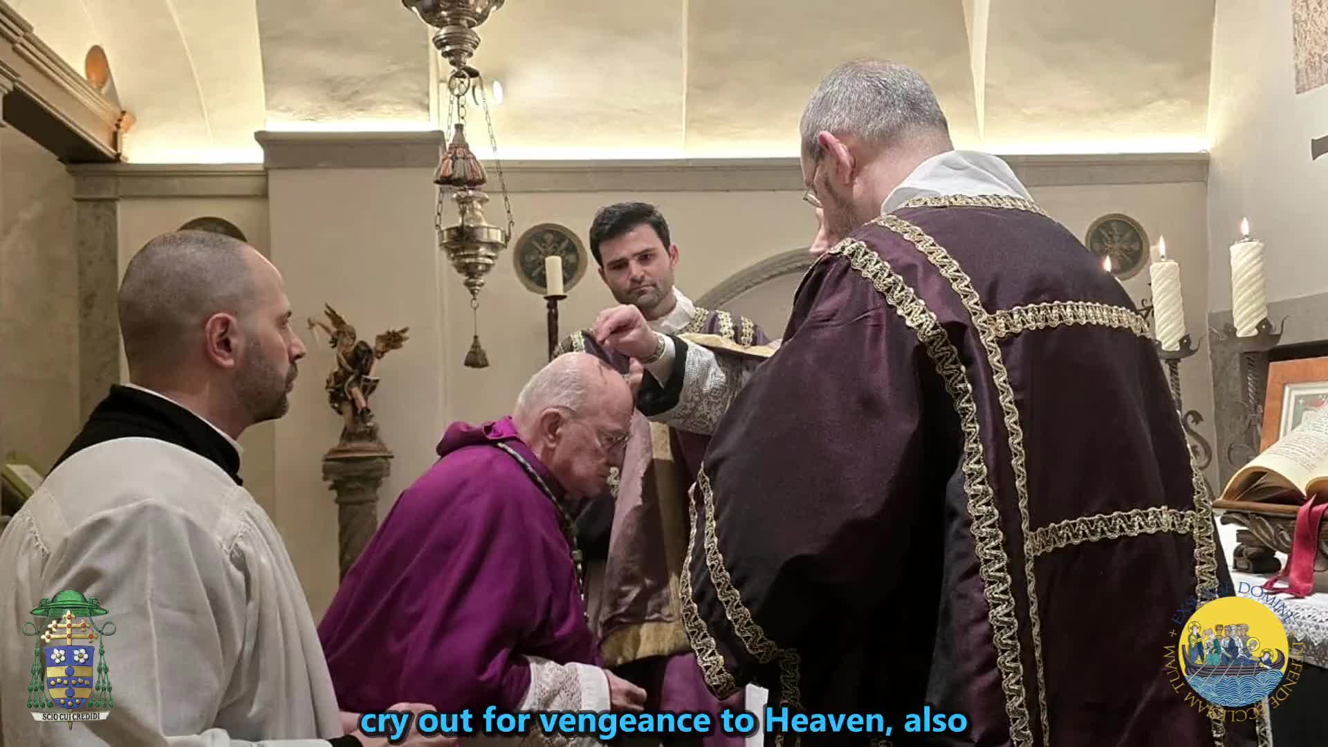 Archbishop Carlo Maria Viganò Maledicta terra in opere tuo – Homily on Ash Wednesday – February 18, Archbishop Carlo Maria Viganò Maledicta terra in opere tuo – Homily on Ash Wednesday – February 18,