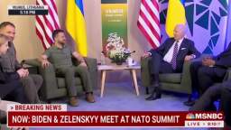 Biden did not let Zelensky answer the question of how soon Kyiv would like to get into NATO