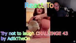 React To Try not to laugh CHALLENGE 43 - by AdikTheOne