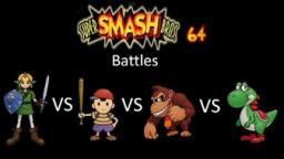 Super Smash Bros 64 Battles #80: Link vs Ness vs Donkey Kong vs Yoshi